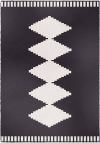 Nordic Carpet Black and White 120x170 cm