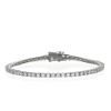Bracciale Tennis 4g 2 Mm Argento 925 Galvanica Rodio Zircone Bianco