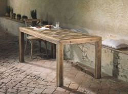 Olmo 160 Dining Table In Old Wood