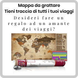 Desideri fare un regalo speciale ad un amante dei viaggi? La scratch map  quello che ci vuole: originale e divertente,  anche una bella decorazione!