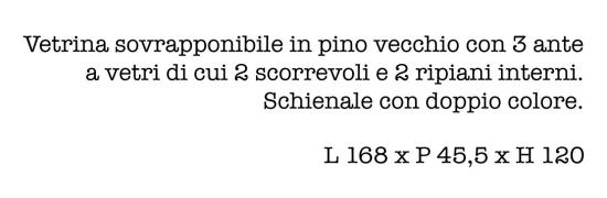 Guarnieri  Vetrina In Legno Di Pino  un prodotto in offerta al miglior prezzo online