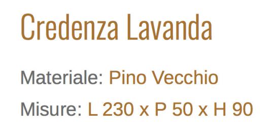 Guarnieri  Credenza Lavanda Buffet In Pino Vecchio  un prodotto in offerta al miglior prezzo online