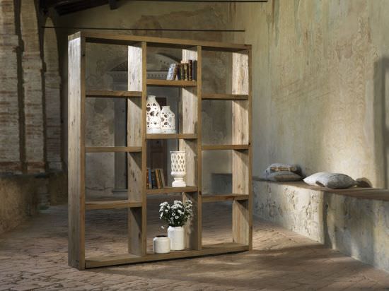 Guarnieri  Almond Bookcase In Old Pine Wood is a product on offer at the best price