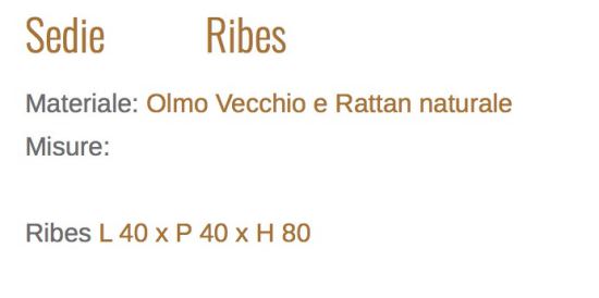 Guarnieri  Chaise Ribes En Bois De Vieil Orme est un produit offert au meilleur prix