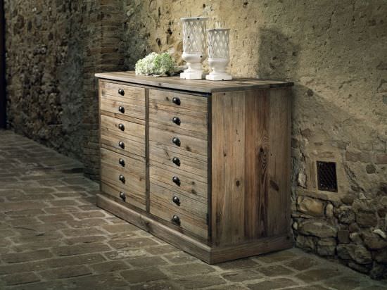 Guarnieri  Chest Of Drawers In Old Wood Restored is a product on offer at the best price