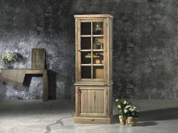 Vetrina Alta In Legno Massello