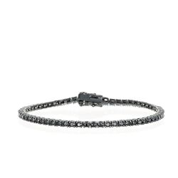 Bracciale Arg925 Nero Zirconi Neri 18