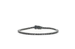 Bracciale Arg925 Nero Zirconi Neri 19