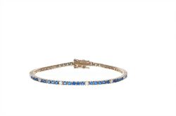 Bracciale Arg925 Rosa Zirconi Biancoblu