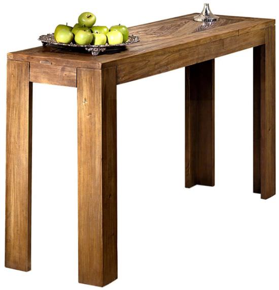 Mirto Wooden Console Table With Inlays