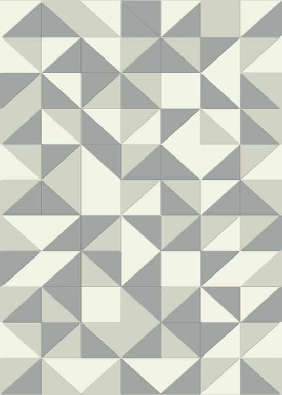 Geometric Rug Tender Grey 120x170