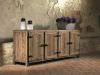 Tuscan Sideboard With Doors And Shelves