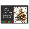 Christmas Tree Greeting Card With Stars By The Imaginarium Archives