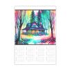 Magnetic Calendar Inks And Watercolor Of Home In The Forest By The Imaginarium Archives - Handcrafted On Demand