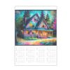 Lively Magnetic Calendar Illustration Of Cottage By The Imaginarium Archives - Handcrafted On Demand