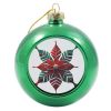 Green Mandala Christmas Glass Christmas Ball By The Imaginarium Archives - Handcrafted On Demand
