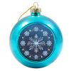 Azure Glass Christmas Ball Flake System By The Imaginarium Archives - Handcrafted To Order