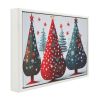 American Canvas Print With Rectangular White Cassette Frame Very Christmasy Forest By The Imaginarium Archives. Handcrafted Product