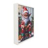 American Canvas Print With Rectangular White Cassette Frame Christmas Elf On Pause By The Imaginarium Archives. Handcrafted Product