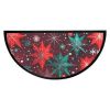 Absorbent Felt Doormat Crescent Christmas Stars By The Imaginarium Archives. Handcrafted Product