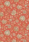 Fleur Carpet Red With Flowers 140x200 Cm