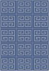 Blend Carpet Blue And White 120x170 Cm