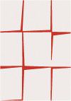 Blend Geometric Rug White And Red