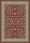 Tapis Floral Kabir Rouge Et Beige 