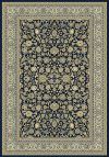 Oriental style indoor carpet Kabir Beige and Blue Size 60x115 Bedside rugs with floral motifs bedroom rugs with flower design in polypropylene Classic design rugs sold by mpcshop