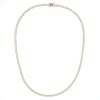 Collier Tennis 4g 3 Mm Argento 925 Galvanica Ros Zircone Bianco