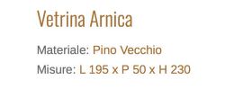 Showcase Cabinet In Solid Wood Arnica