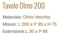 Tavolo Gnolmo 200x95