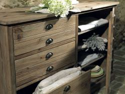 Guarnieri  Chest Of Drawers In Old Wood Restored is a product on offer at the best price