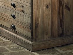 Chest Of Drawers In Old Wood Restored