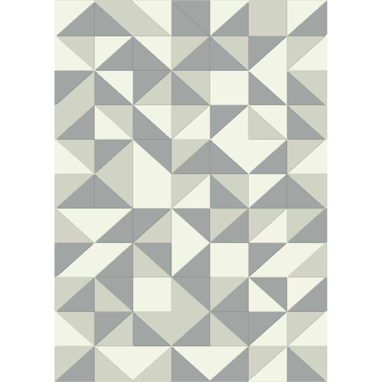 Geometric Carpet Tender Grey